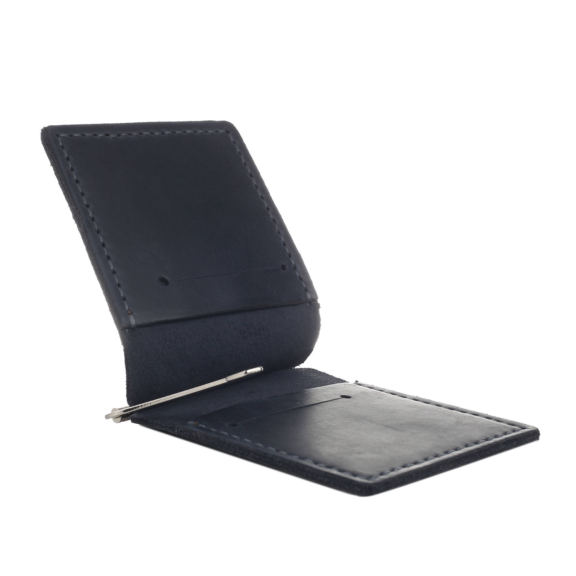 Затискач для купюр синій Квіти - Зображення 2