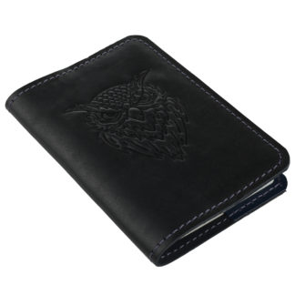 Обкладинка на паспорт синя “Сова”