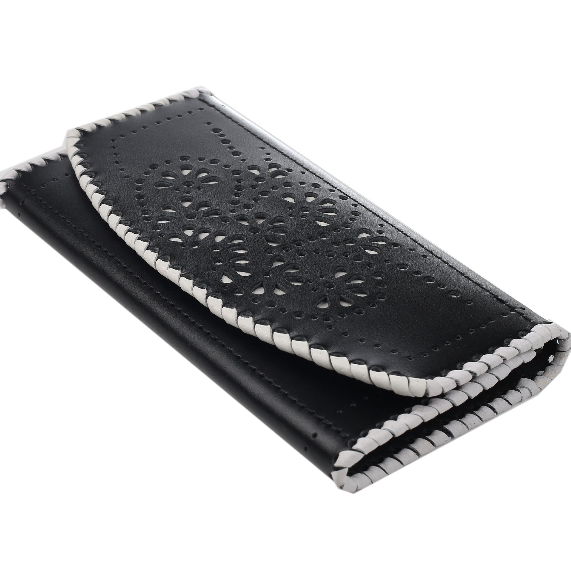 Гаманець лонгер “Візерунки” чорно-білий