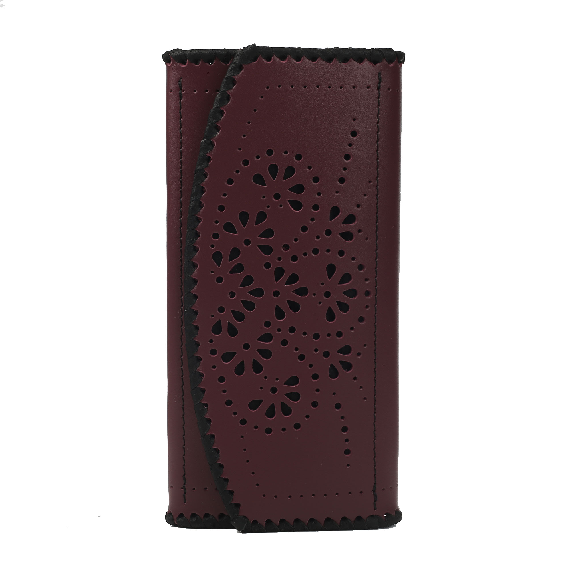 Гаманець лонгер “Візерунки” бордовий - Зображення 5