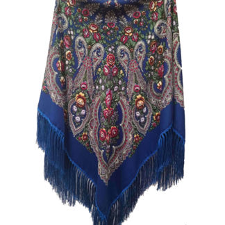 Хустка українська жіноча синя