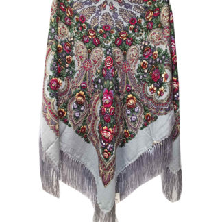 Хустка українська жіноча сіра