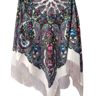 Хустка українська жіноча біла