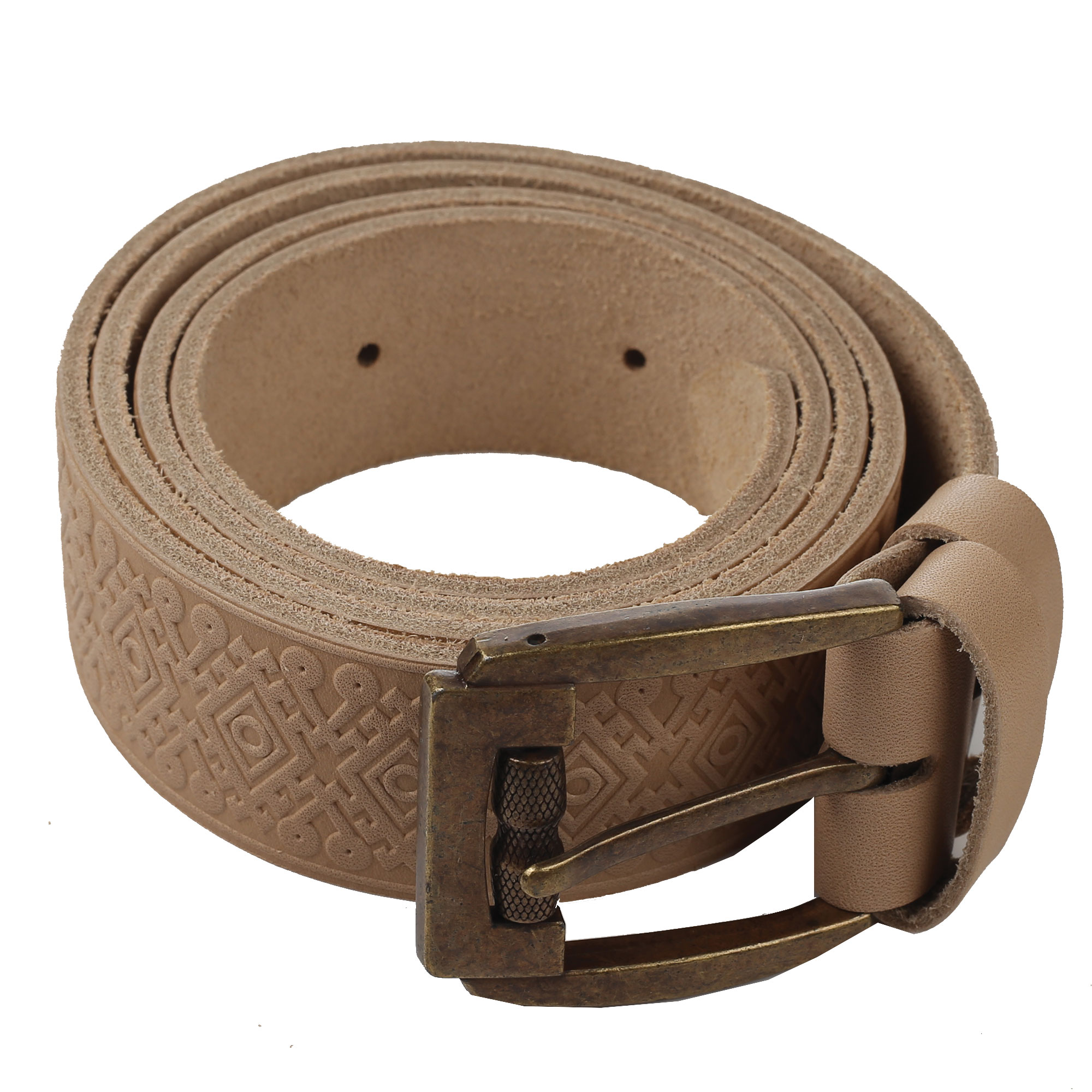 Ремінь бежевий “Ромб” - Зображення 3