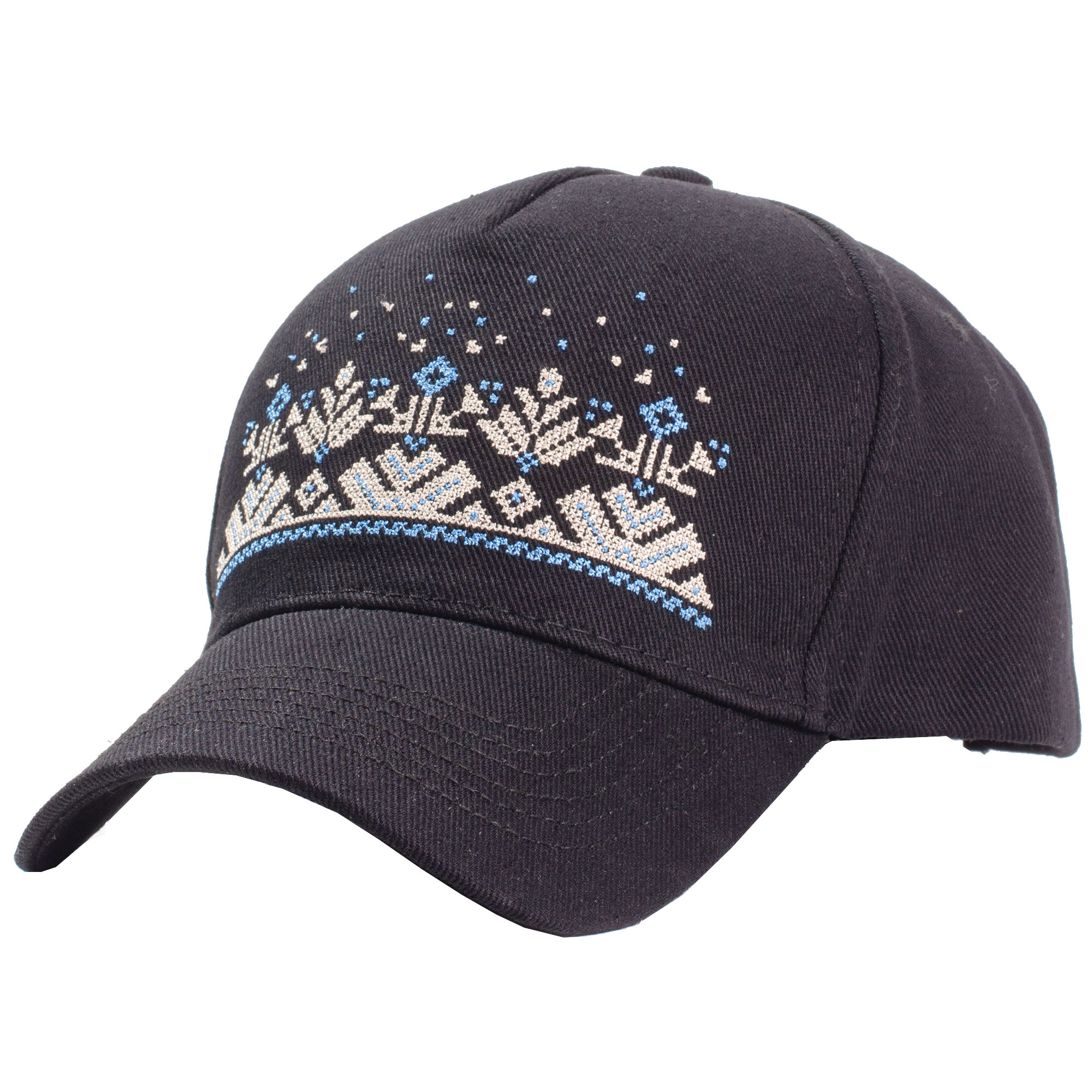 Бейсболка “Етно гори” вишивка (чорна)