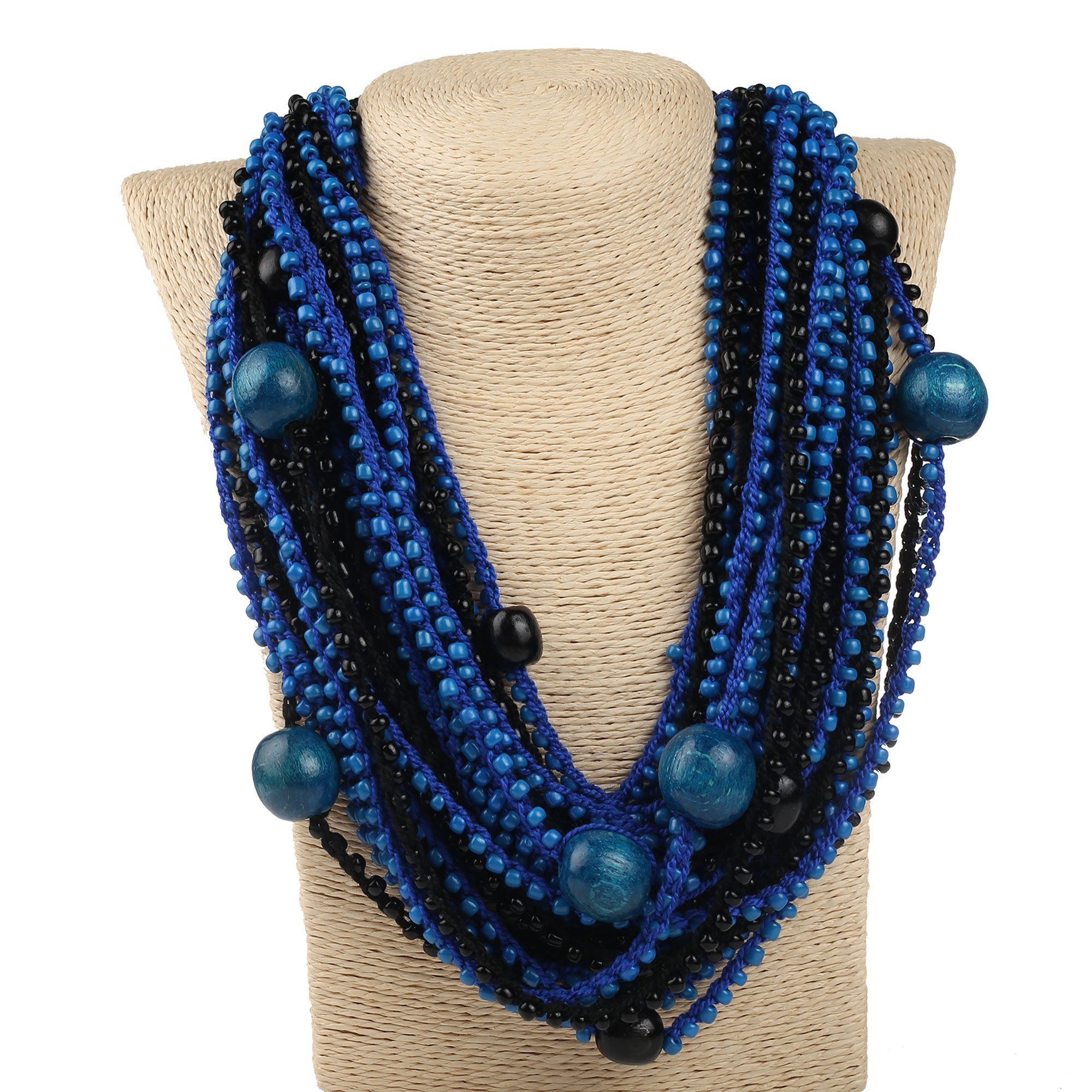 Кольє “Багате” синє - Зображення 3