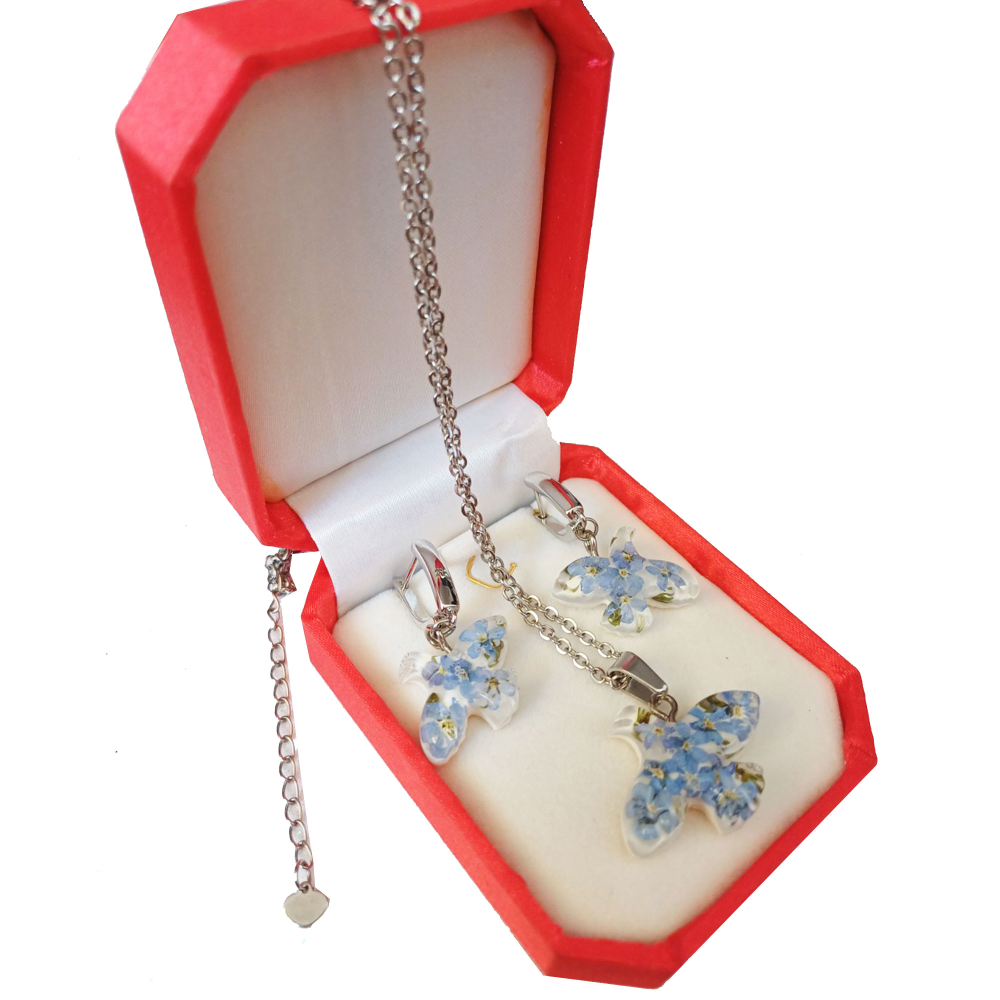 Набір блакитний "Квіткові ластівки"